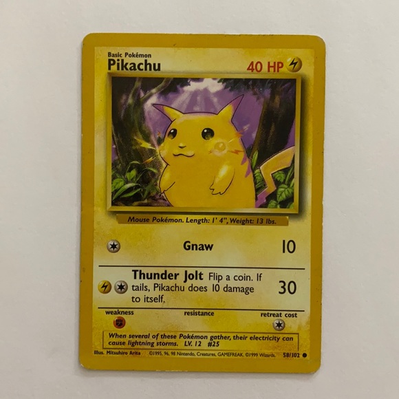1999 pikachu pokemon card Pokmon TCG: The First Movie